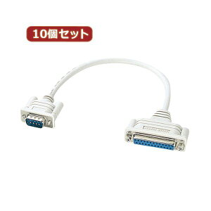 10�Z�b�g�T�����T�v���C RS-232C�ϊ��P�[�u���i0.2m�j KRS-9M25F02KX10