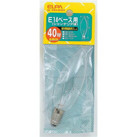 【スーパーSALEでポイント最大46倍】（まとめ） ELPA シャンデリア球 電球 40W E14 クリア G-701H（C） 【×30セット】