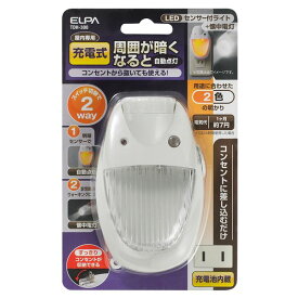 【クーポン配布中】（まとめ） ELPA 懐中電灯付LEDセンサーライト TDH-300 【×3セット】