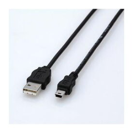 【ポイント20倍】(まとめ)エレコム エコUSBケーブル(A-miniB・3m) USB-ECOM530【×5セット】