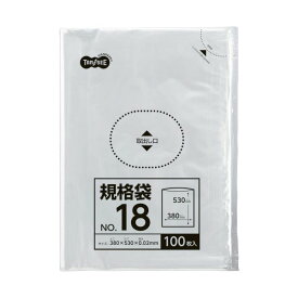 【ポイント20倍】TANOSEE 規格袋 18号0.02×380×530mm 1セット（1000枚：100枚×10パック） 【×10セット】