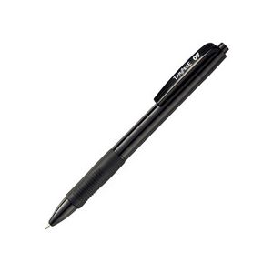 (まとめ) TANOSEE 【×30セット】 1箱（10本） （軸色：黒） 黒 ノック式油性ボールペン0.7mm その他