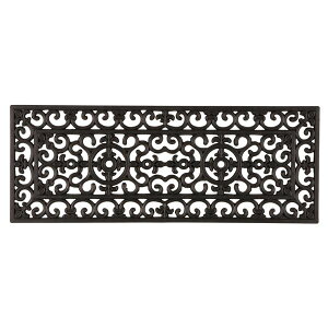 【ポイント20倍】屋外用 玄関マット/ラバーマット 【大型】 45cm×120cm 洗える CE-9644 〔エントランス 入口〕【代引不可】