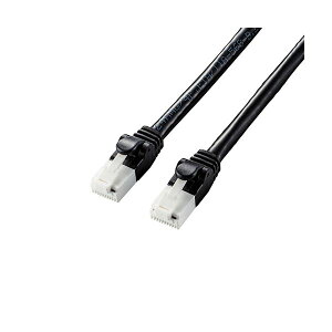 �y�|�C���g20�{�z�i�܂Ƃ߁j �G���R�� LAN�P�[�u��/CAT6A/�ܐ܂�h�~/10m/�u���b�N LD-GPAT/BK100 �y×2�Z�b�g�z