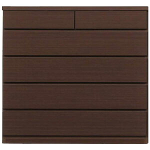 【クーポン配布中】頑丈薄型チェスト/収納棚【5段 幅90cm ブラウン木目調】 奥行30cm 日本製 『ウスピッタ』【完成品】