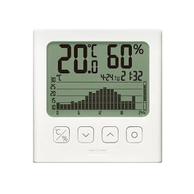 【ポイント20倍】グラフ付きデジタル温湿度計 TT-581-WH 【代引不可】