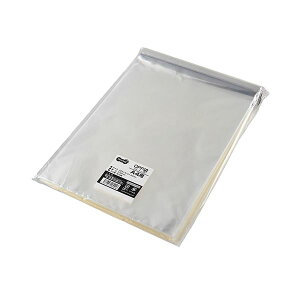 【クーポン配布中】(まとめ) TANOSEE OPP袋 フタ・テープ付A4用 225×310+40mm 1パック(500枚) 【×3セット】