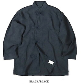 【ポイント20倍】USタイプMEDスリーピングシャツ 長袖復刻 ブラック×ブラック L