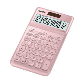 【マラソンでポイント最大46倍】カシオ計算機 CASIO スタイリッシュ電卓 ジャストタイプ12桁 ピンク JF-S200-PK-N