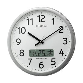 【クーポン配布中】リズム時計 プログラム電波掛時計カレンダー表示付 4FNA01SR19 1台