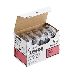 �y�|�C���g20�{�z�L���O�W��(KING JIM) �e�v��PRO�e�[�v�G�R�m�p�b�N 5�� 12mm �� SC12R-5P