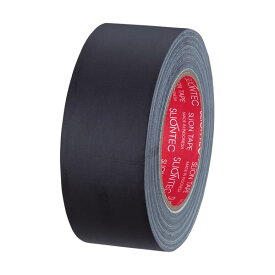 【ポイント20倍】(まとめ) スリオンテック 布粘着テープ マットクロス 50mm×25m 黒 334542クロ 1巻 【×10セット】