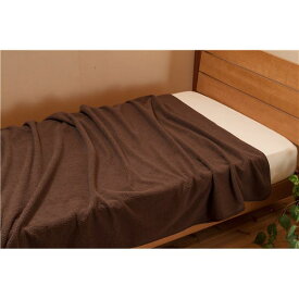 【クーポン配布中】毛布 寝具 シングル 約140×200cm ブラウン 日本製 吸湿発熱 薄型 もこもこ シープタッチ エバーウォーム ベッドルーム 寝室
