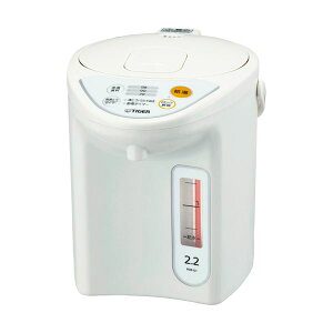 【ポイント20倍】タイガー魔法瓶 マイコン電動ポット2.2L ホワイト PDR-G221W 1台
