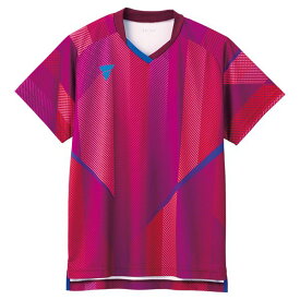 【クーポン配布中】VICTAS（ヴィクタス） 卓球ゲームシャツ V-GS203 男女兼用 ピンク L
