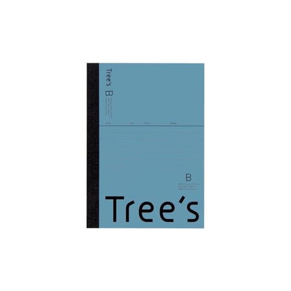 【スーパーセールでポイント最大45.5倍】（まとめ）キョクトウ・アソシエイツ Trees A6 B罫 48枚 ブルーグレー【×50セット】：インテリアの壱番館