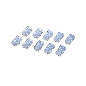 (܂Ƃ) GR JeS[6Ή RJ45RlN^ PEΉ LD-6RJ45T10 1Zbgi10j y×10Zbgz