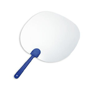 【クーポン配布中】(まとめ)透明うちわ 185×265×5mm 1枚【×50セット】