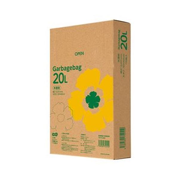 【ポイント20倍】【クーポン配布中】（まとめ）TANOSEE ゴミ袋エコノミー 半透明 20L BOXタイプ 1箱（110枚）【×20セット】