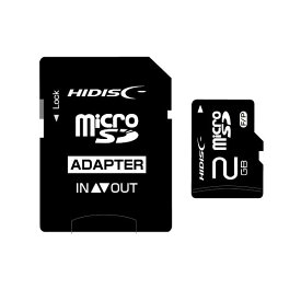 【スーパーSALEでポイント最大46倍】(まとめ) ハイディスク microSDカード2GB SD変換アダプター付き HDMCSD2GCLJP3 1枚 【×10セット】
