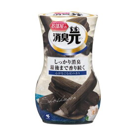 【ポイント20倍】（まとめ）小林製薬 お部屋の消臭元 心がなごむ炭の香り 400ml 1セット（5個） 【×5セット】