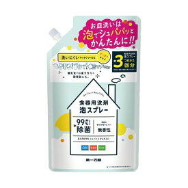 【スーパーSALEでポイント最大46倍】(まとめ) 第一石鹸 食器用洗剤 泡スプレー 詰替用 720ml 1個 【×20セット】