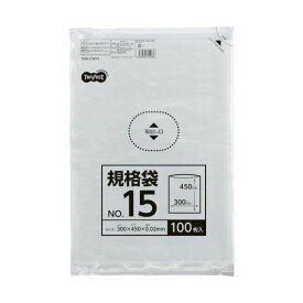 【ポイント20倍】（まとめ） TANOSEE 規格袋 15号0.02×300×450mm 1セット（1000枚：100枚×10パック） 【×3セット】