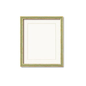 【クーポン配布中】【軽量水彩額】マット付き・「UV(紫外線)カットアクリル」 ■模様入り水彩額F6号 マット付 グリーン