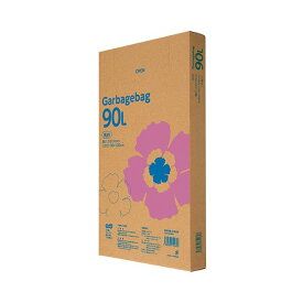 【ポイント20倍】（まとめ）TANOSEE ゴミ袋エコノミー乳白半透明 90L BOXタイプ 1箱（110枚）【×2セット】