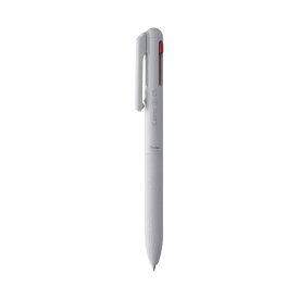 【スーパーSALEでポイント最大46倍】(まとめ) ぺんてる 3色ボールペン Calme 0.5mm グレイッシュホワイト BXAC35W 【×50セット】