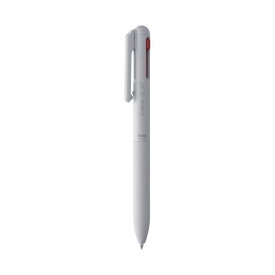 【スーパーSALEでポイント最大46倍】(まとめ) ぺんてる 3色ボールペン Calme 0.7mm グレイッシュホワイト BXAC37W 【×50セット】