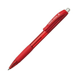 【マラソンでポイント最大47倍】(まとめ) TANOSEE ノック式油性ボールペン（なめらかインク） 0.5mm 赤 1本 【×100セット】