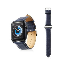 【ポイント20倍】エレコム Apple Watch 42mm/ソフトレザーバンド/ラウンドボートタイプ/ネイビー AW-42BDLRBBU