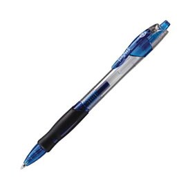 【ポイント20倍】（まとめ）TANOSEE ノック式 ゲルインクボールペン スリム 0.7mm 青 1セット（10本） 【×5セット】