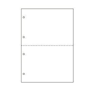 【ポイント20倍】(まとめ)ヒサゴ マルチプリンタ帳票 撥水紙 A4 白紙 2面 4穴 BPW2003 1冊(50枚) 【×3セット】