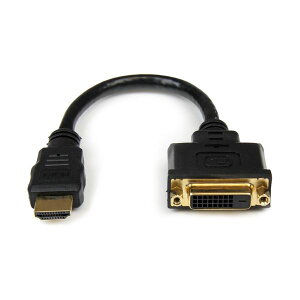�y�|�C���g20�{�z(�܂Ƃ�) StarTechHDMI-DVI-D�ϊ��P�[�u�� HDMI �I�X-DVI-D ���X 20cm HDDVIMF8IN 1�{ �y×10�Z�b�g�z