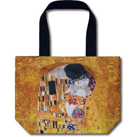 【ポイント20倍】名画 バッグ ～ミュージアムアートコレクション～ Lサイズ クリムト 「ザ・キス」