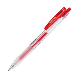 【クーポン配布中】(まとめ) TANOSEE ノック式ゲルインクボールペン（バインダークリップ） 0.5mm 赤 1本 【×300セット】