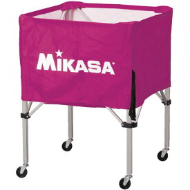 【ポイント20倍】MIKASA（ミカサ）器具 ボールカゴ 箱型・中（フレーム・幕体・キャリーケース3点セット） バイオレット 【BCSPS】