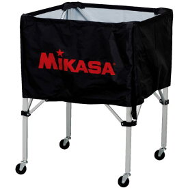 【ポイント20倍】MIKASA（ミカサ）器具 ボールカゴ 箱型・中（フレーム・幕体・キャリーケース3点セット） ブラック 【BCSPS】