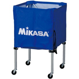 【ポイント20倍】MIKASA（ミカサ）器具 ボールカゴ 箱型・小（フレーム・幕体・キャリーケース3点セット） ブルー 【BCSPSS】