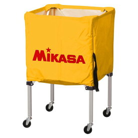 【ポイント20倍】MIKASA（ミカサ）器具 ボールカゴ 箱型・小（フレーム・幕体・キャリーケース3点セット） イエロー 【BCSPSS】