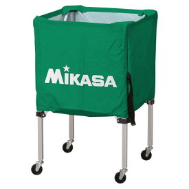 【ポイント20倍】MIKASA（ミカサ）器具 ボールカゴ 箱型・小（フレーム・幕体・キャリーケース3点セット） グリーン 【BCSPSS】