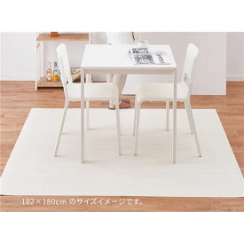 【クーポン配布中&スーパーSALE対象】フロアマット 約182×300cm クリーム 洗える 日本製 防炎 抗菌 防カビ 抗ウイルス 傷防止 床暖房可 クッションフロア 2 リビング【代引不可】