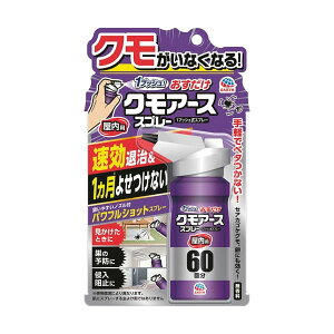 【クーポン配布中】(まとめ) アース製薬 おすだけクモアーススプレー 屋内用 60回分 1本 【×5セット】
