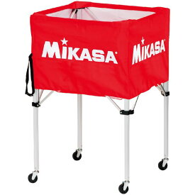 【クーポン配布中】MIKASA（ミカサ）器具 ボールカゴ 箱型・大（フレーム・幕体・キャリーケース3点セット） レッド 【BCSPH】