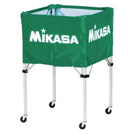 【ポイント20倍】MIKASA（ミカサ）器具 ボールカゴ 箱型・大（フレーム・幕体・キャリーケース3点セット） グリーン 【BCSPH】