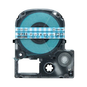 �y�N�[�|���z�z���z(�܂Ƃ�) �L���O�W�� �e�v�� PRO�e�[�v�J�[�g���b�W �͗l���x�� 12mm �`�F�b�N��/�O���[���� SWX12BH 1�� �y×10�Z�b�g�z