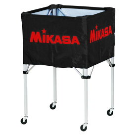 【ポイント20倍】MIKASA（ミカサ）器具 ボールカゴ 箱型・大（フレーム・幕体・キャリーケース3点セット） ブラック 【BCSPH】