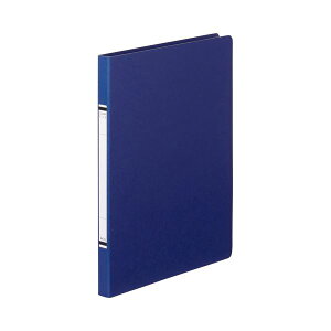 【クーポン配布中】(まとめ) TANOSEE クランプファイル(紙表紙) A4タテ 100枚収容 背幅18mm 青 1セット(10冊) 【×10セット】
